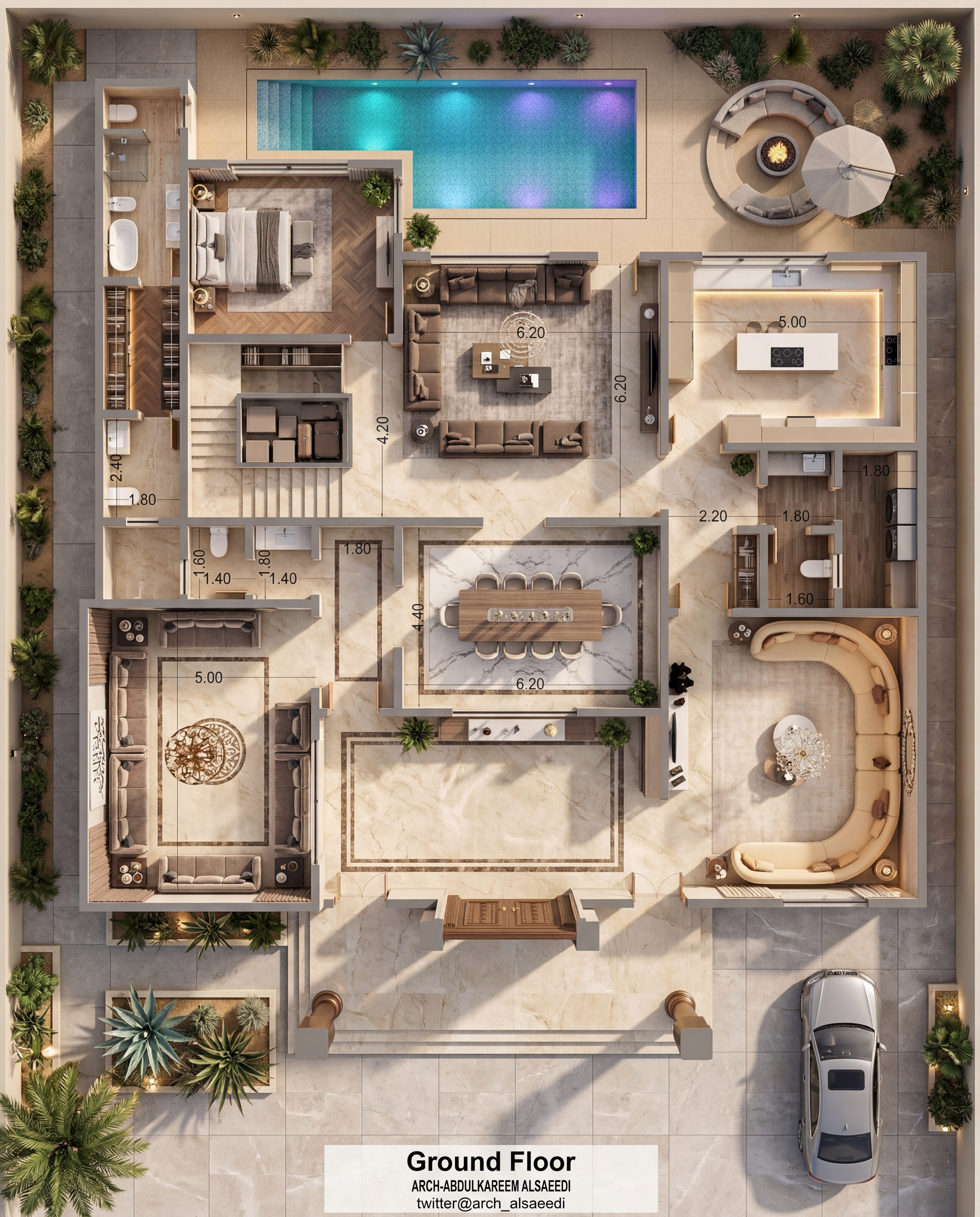 2D to 3D Plans - 3D Render