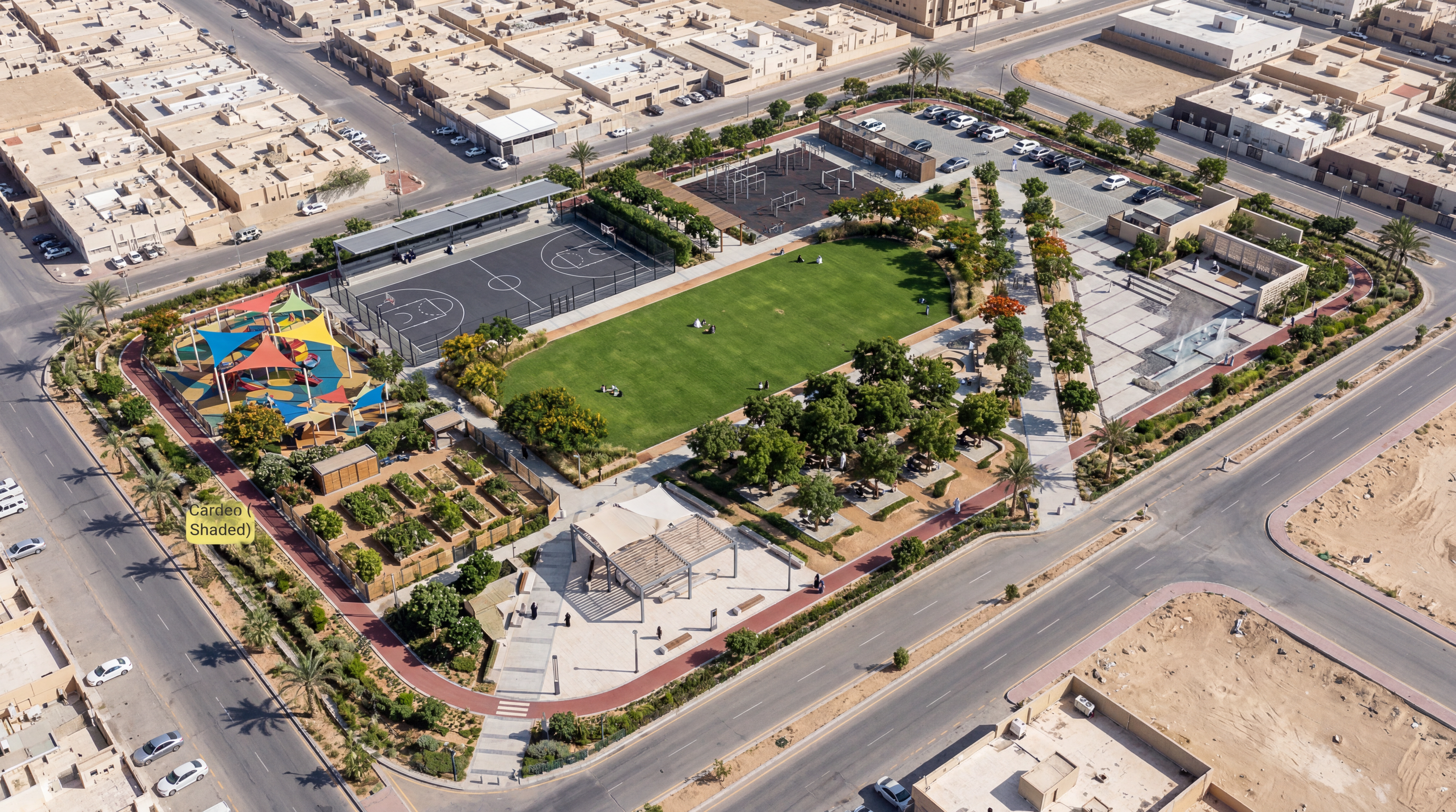 Park Plan - urban - 15,860 sqm - 3D Render